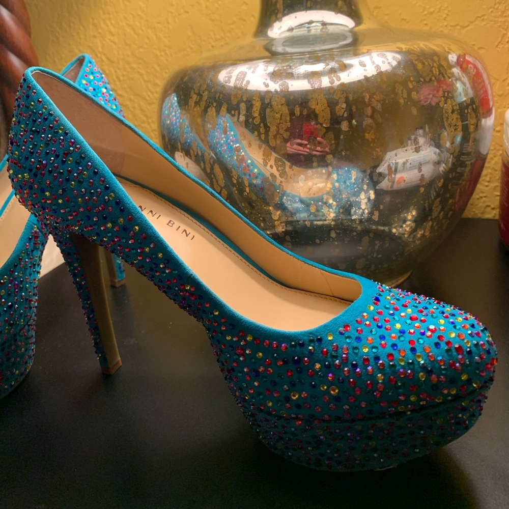 Sparkle stiletto heels